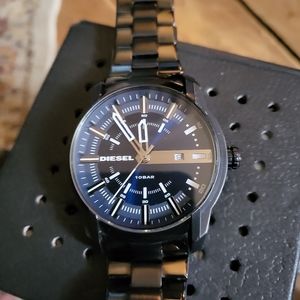 Diesel watch blk/blue in color an condition excellent retail 279.99 asking 180